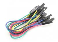 Female to Female Single Wire Jumper lead 25AWG 125mm (10pcs) [015000042]